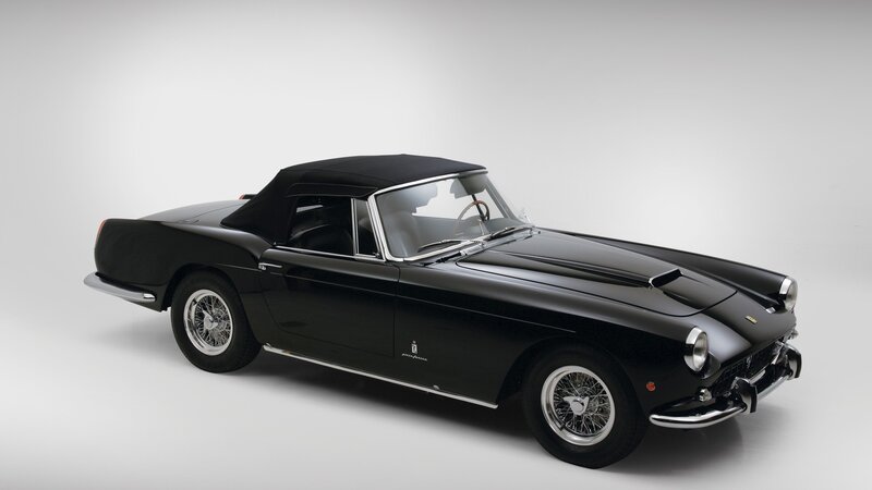 Black Ferrari convertible