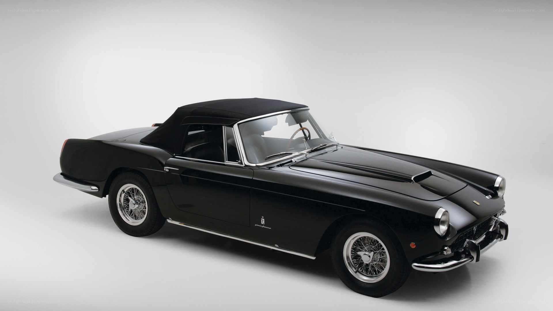 Black Ferrari convertible