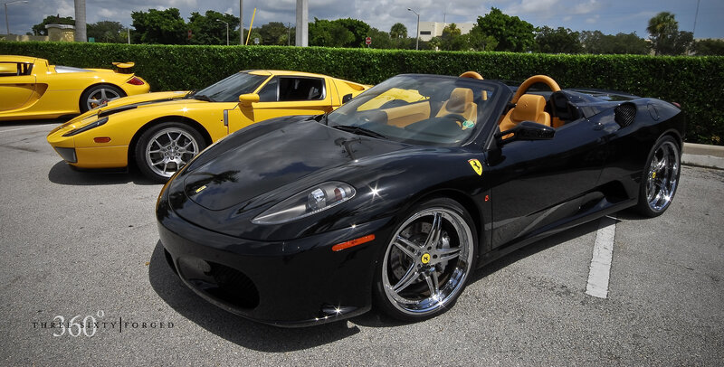 Black Ferrari Convertible — Calm, Afternoon