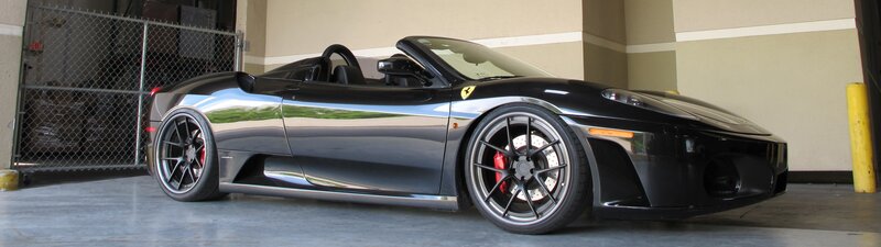 Black Ferrari Convertible — Calm, Photograph