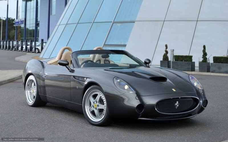 Black Ferrari Convertible — Gray, Calm