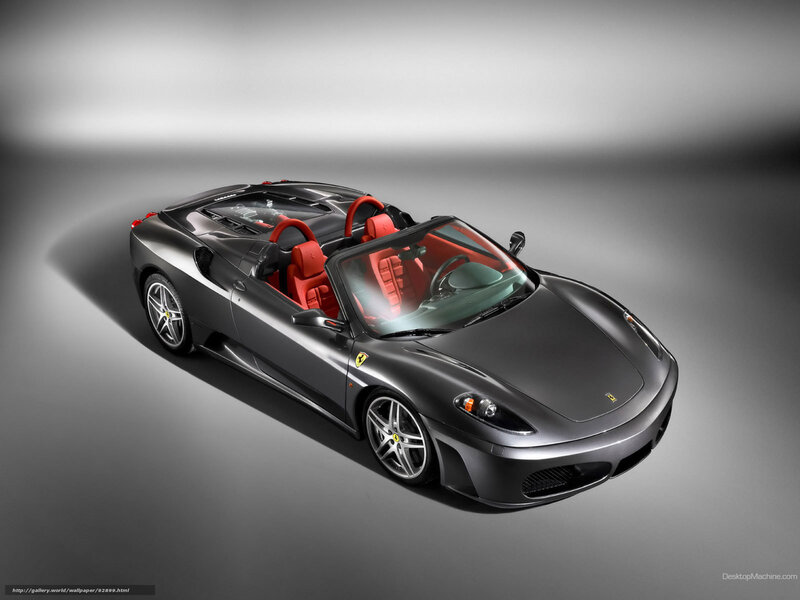 Black Ferrari Convertible — Gray