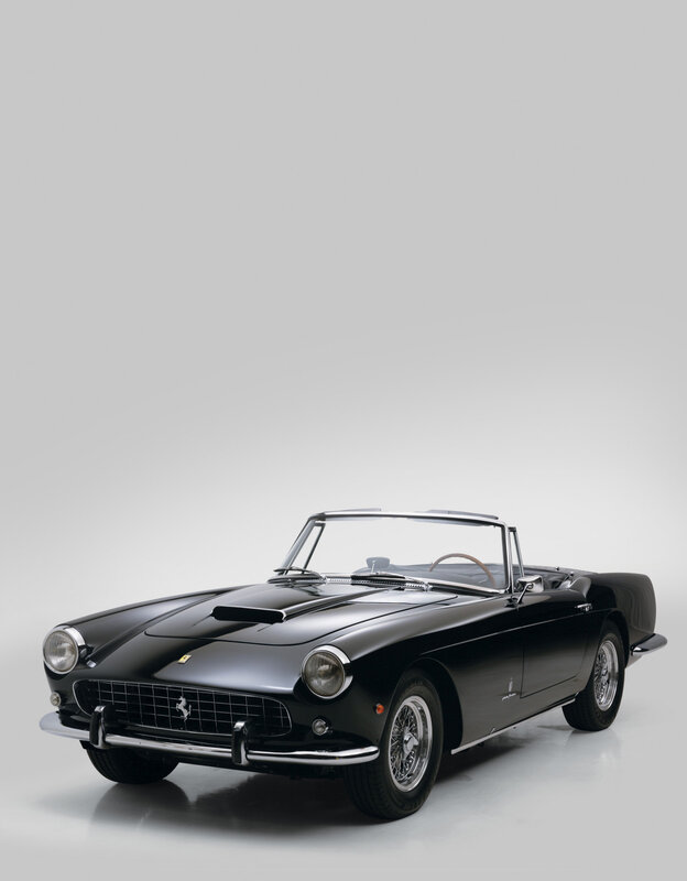Black Ferrari convertible