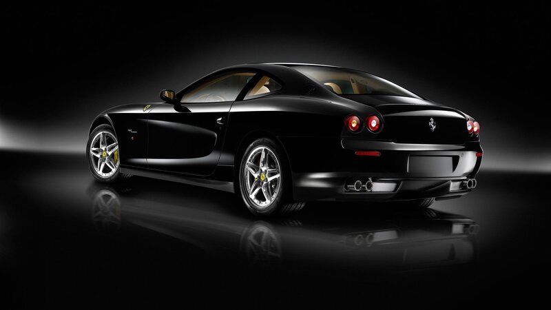 Black Ferrari Coupe — Dramatic, Photograph, Car