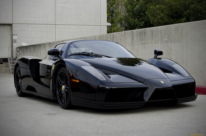 Black Ferrari Enzo — Calm, Afternoon