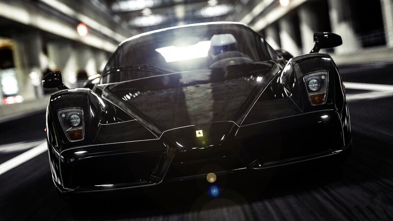 Black Ferrari Enzo — Dark