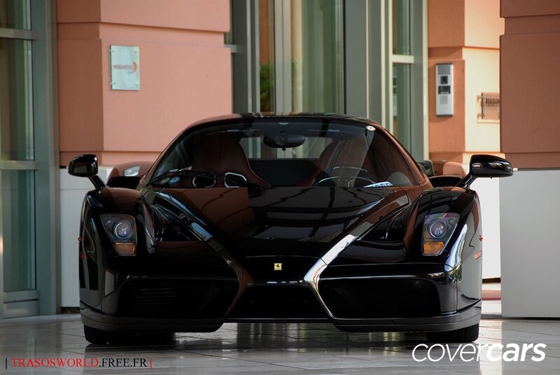 Black Ferrari Enzo — Dramatic