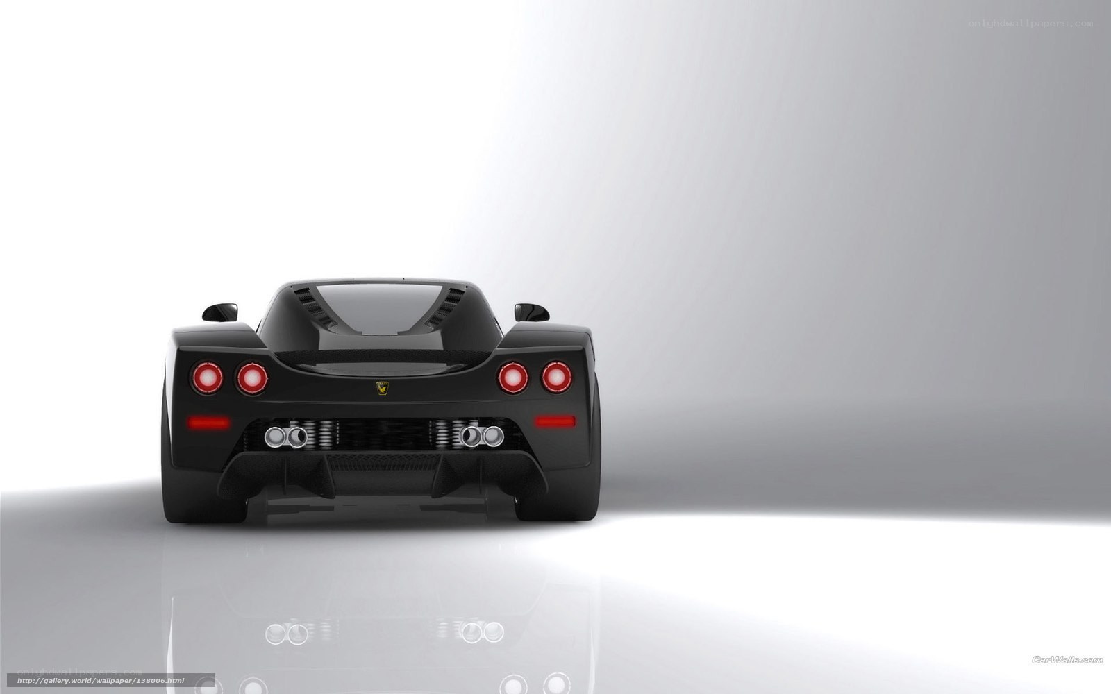 Black Ferrari Enzo rear view