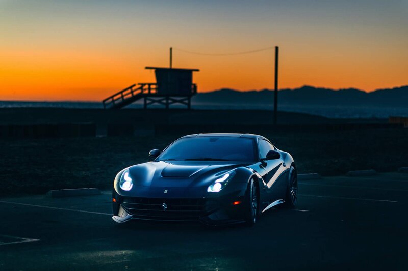 Black Ferrari F12tdf — Orange