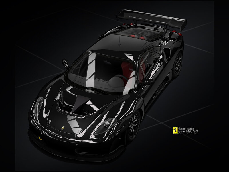 Black Ferrari F430 GT3