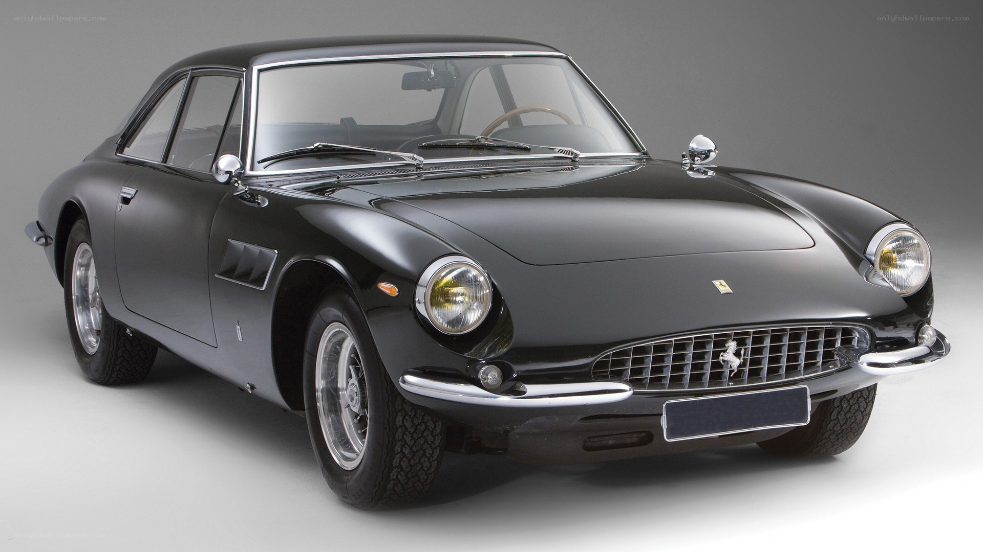 Black Ferrari GT car