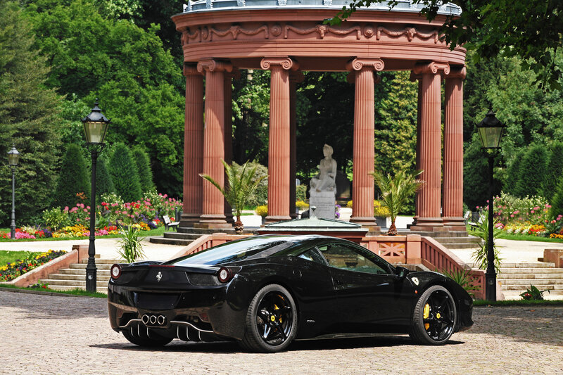 Black Ferrari in Park