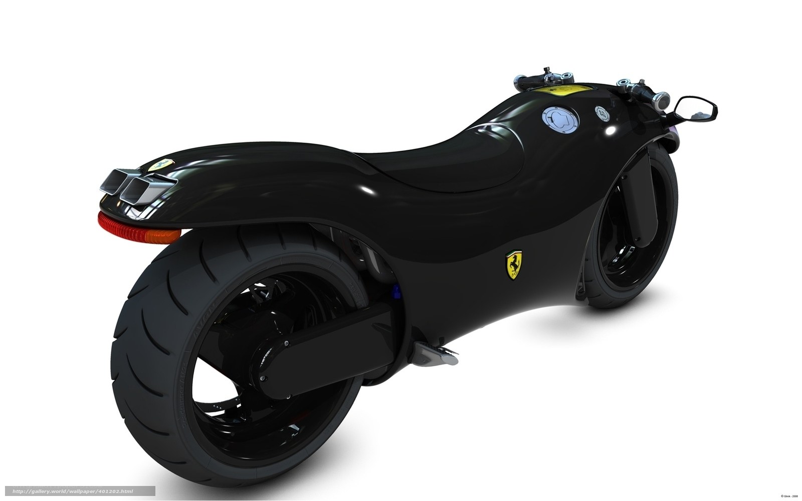 black ferrari motorcycle