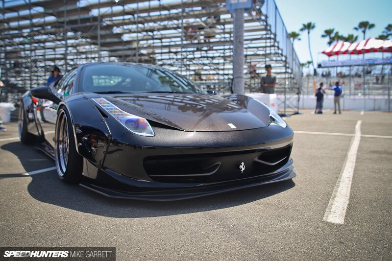 Black Ferrari on Track — Calm