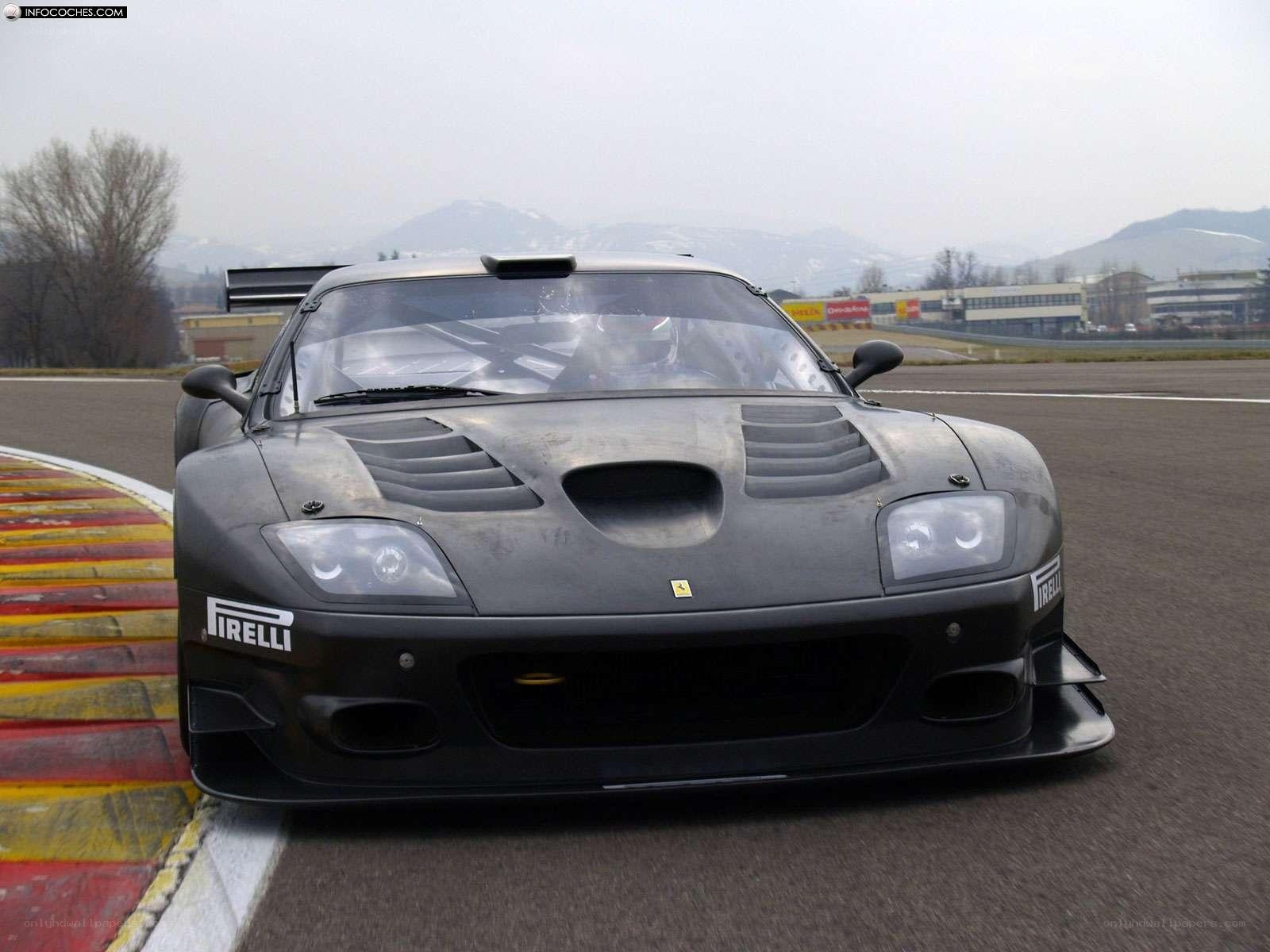 black ferrari race car