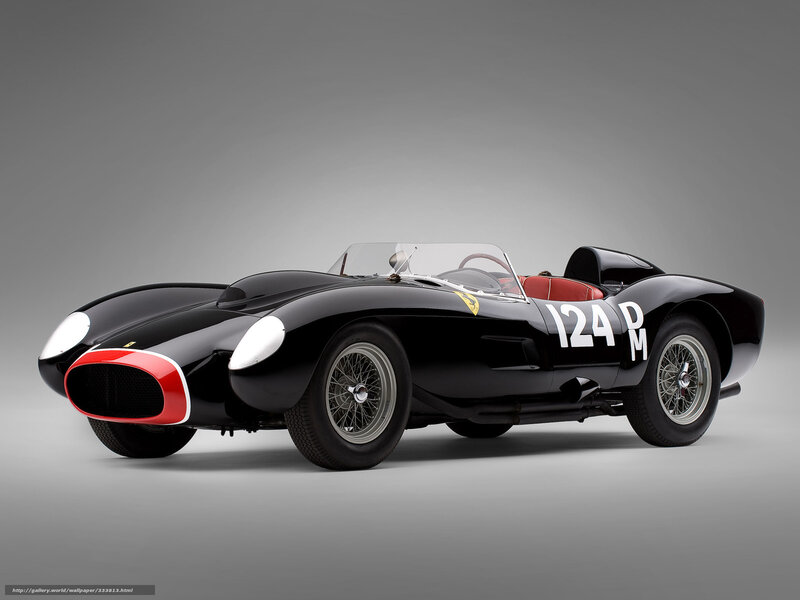 Black Ferrari race car