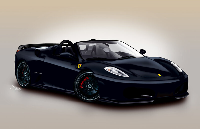 Black Ferrari Spider