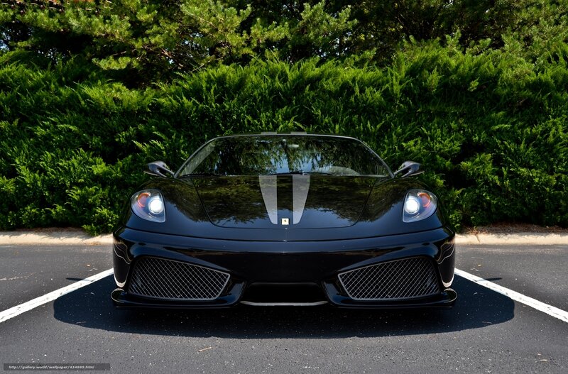 Black Ferrari sports car