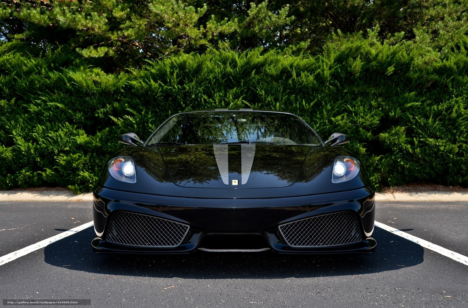 Black Ferrari sports car