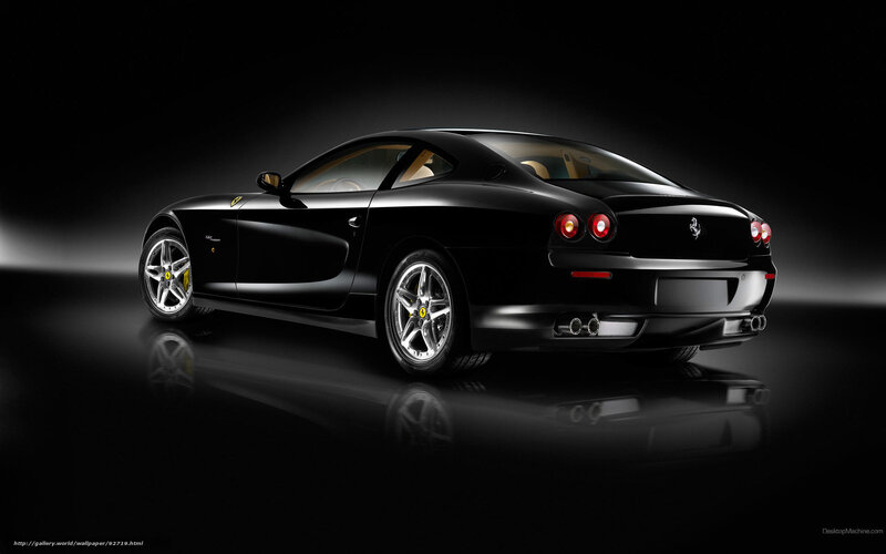 Black Ferrari sports car
