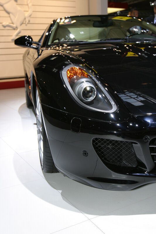 Black Ferrari sports car