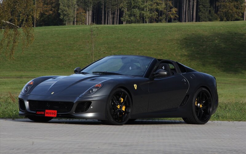 Black Ferrari sports car