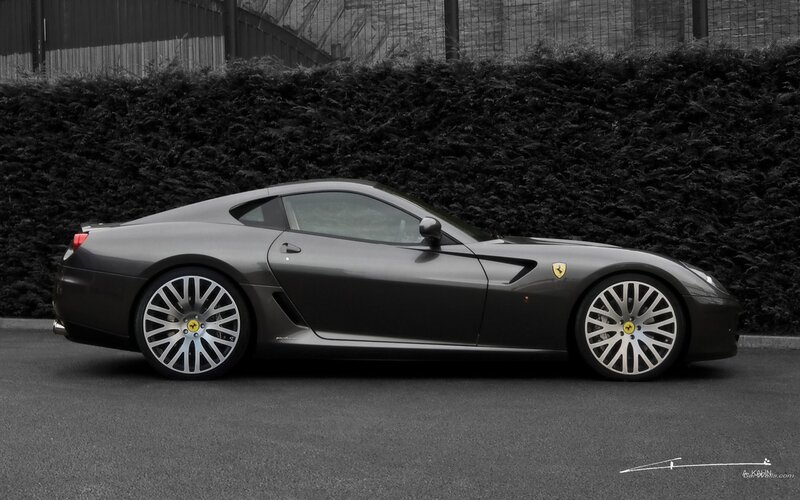 Black Ferrari sports car