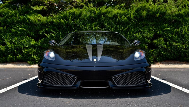 Black Ferrari sports car