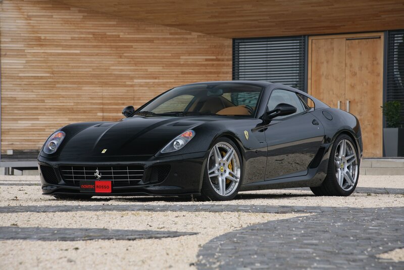 Black Ferrari sports car