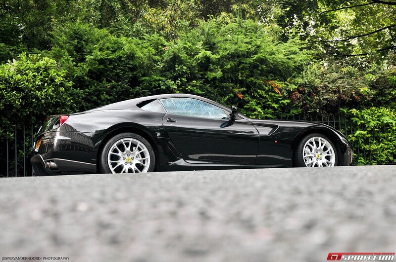 Black Ferrari sports car