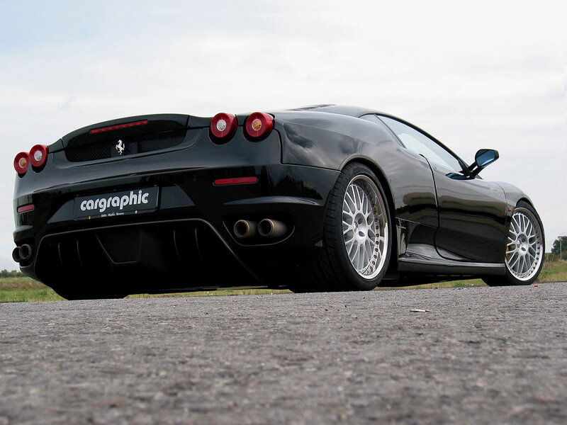 Black Ferrari sports car