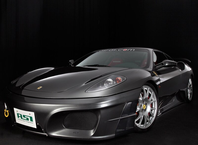 Black Ferrari sports car