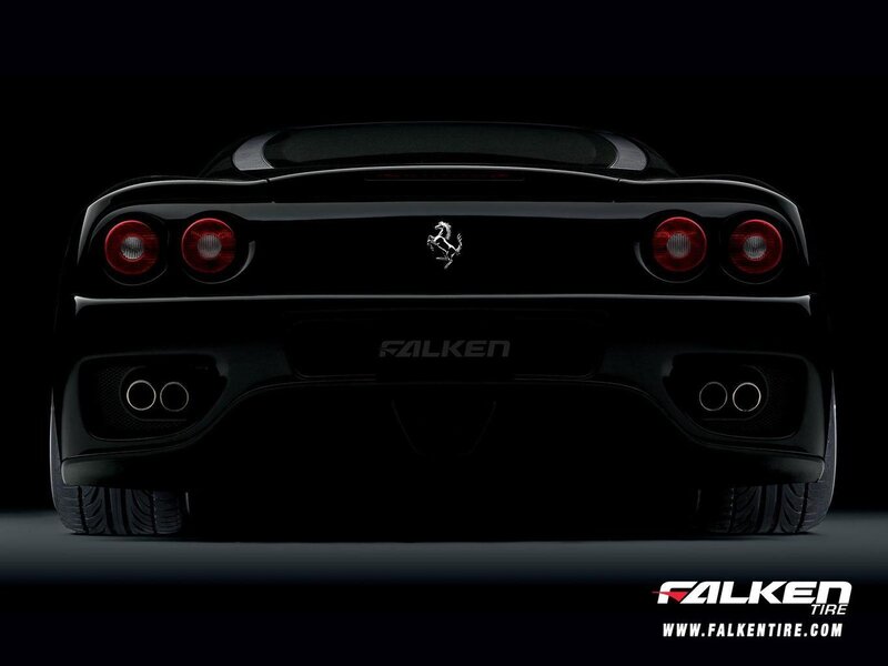 Black Ferrari Sports Car — Dramatic