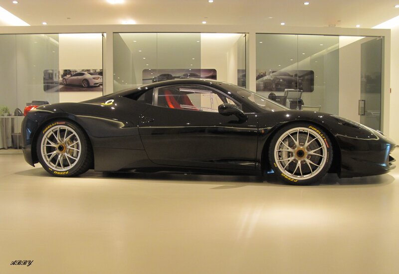 Black Ferrari Sports Car — Modern