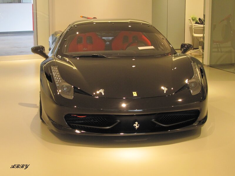Black Ferrari Sports Car — Neutral, Photograph