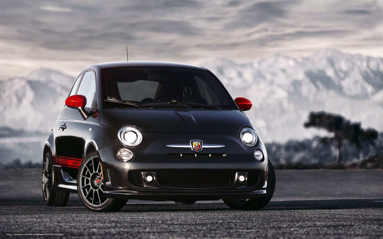 Black Fiat 500 Abarth