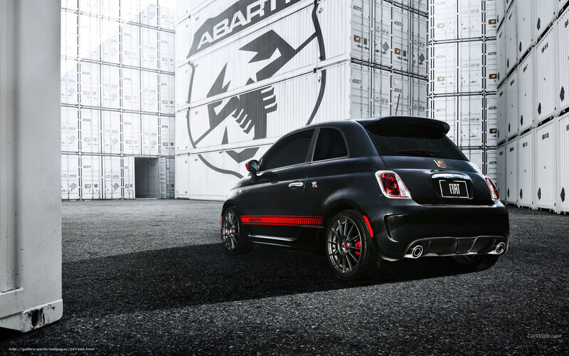 Black Fiat 500 Abarth