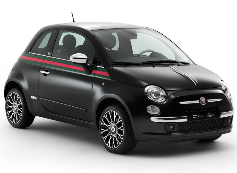 Black Fiat 500 by Gucci