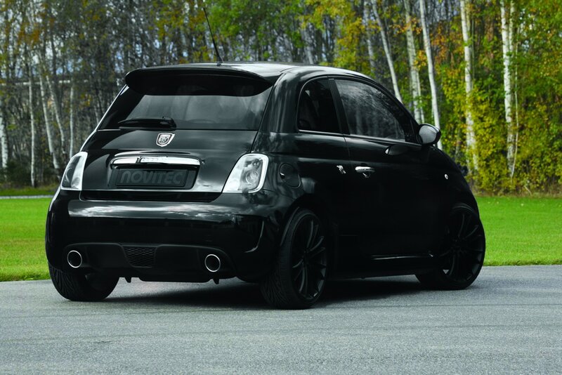 Black Fiat 500 with Novitec tuning