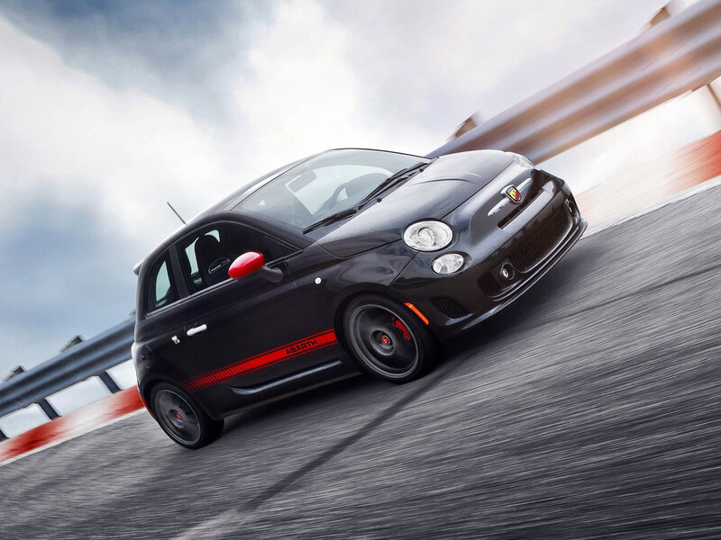 Black Fiat Abarth Car — Dynamic
