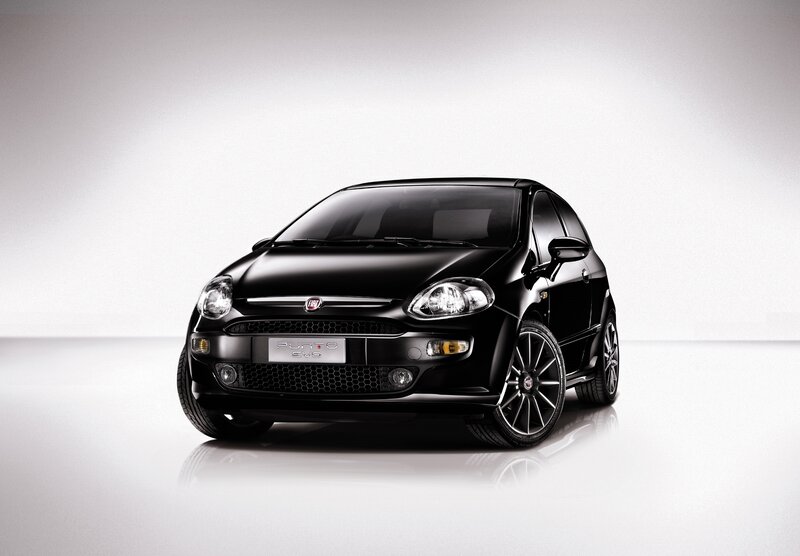Black Fiat Punto Evo car