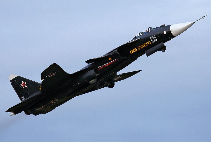 Black Fighter Jet in Flight — Dynamic, Photograph