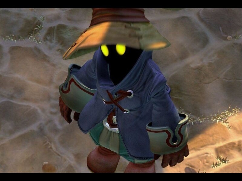 Black Figure with Glowing Eyes