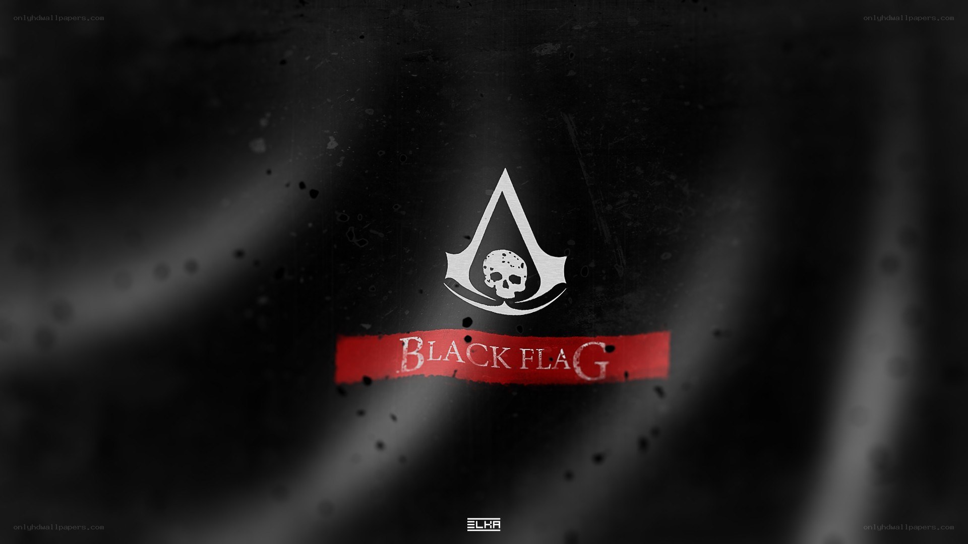 Black Flag logo on dark background