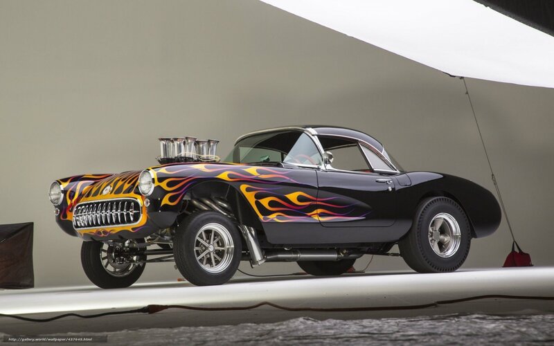 black flame custom car