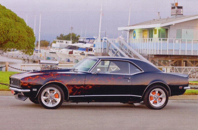 Black Flame-painted Car — Calm, Afternoon