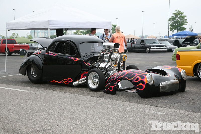 Black Flame-painted Car — Outdoor, Afternoon