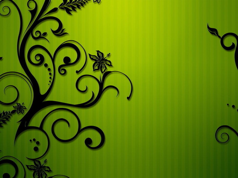 Black Floral Design