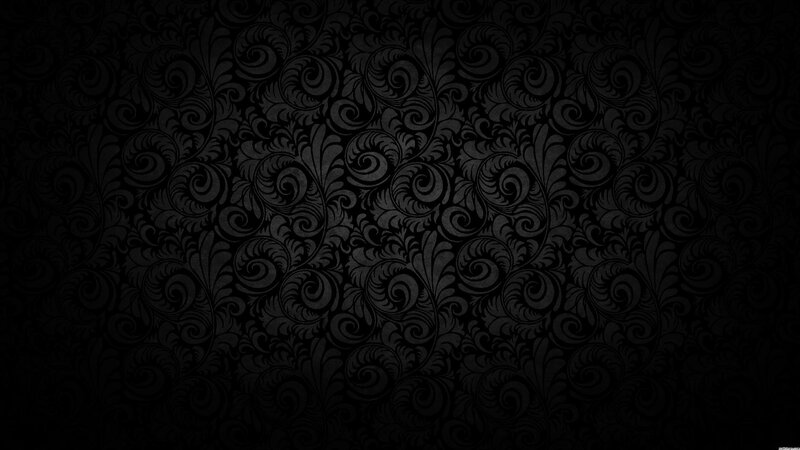 Black Floral Pattern — Abstract, Gray