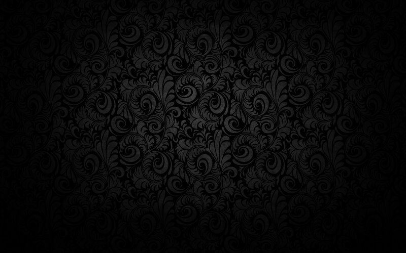 Black Floral Pattern — Abstract